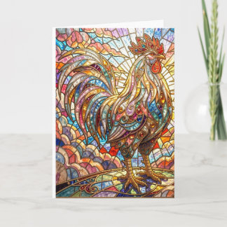 Goldener Hahn des Lichts, Krähendes Mosaik  Karte