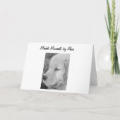 Goldener Halloween-Löwe-leere Karte (Rückseite)