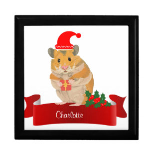 Goldener Hamster personalisiert Erinnerungskiste
