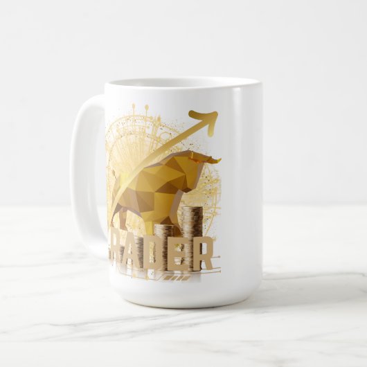 Goldener Händler Kaffeetasse (Vorderseite Links)