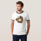Goldener Handschuh T-Shirt (Vorne ganz)