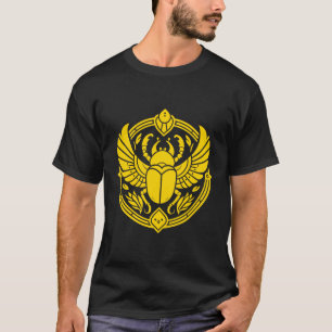 Goldener heiliger Skarabäus ägyptisches Symbol Kun T-Shirt