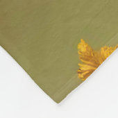Goldener Herbst: Ein nahtloses 3D-Leaf-Muster Fleecedecke (Ecke)