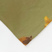 "Goldener Herbst: Ein nahtloses 3D-Leaf-Muster Fleecedecke (Ecke)