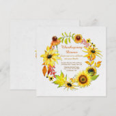 Goldener Herbst Einladung (Vorne/Hinten)