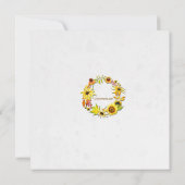 Goldener Herbst Einladung (Rückseite)