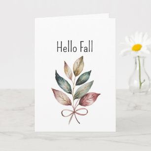Goldener Herbst Elegante Karte