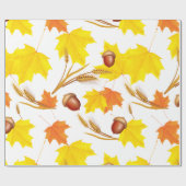 Goldener Herbst Geschenkpapier (Flach)