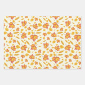 Goldener Herbst Geschenkpapier Set (Vorderseite)