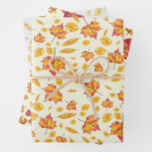 Goldener Herbst Geschenkpapier Set (Beispiel)