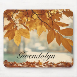 Goldener Herbst/Herbst-Leaf Naturlandschaft Mousepad