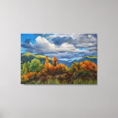 Goldener Herbst im Gebirge Leinwanddruck (Vorderseite)
