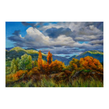 Goldener Herbst im Gebirge