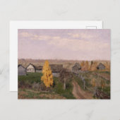 Goldener Herbst | Issac Levitan Postkarte (Vorne/Hinten)