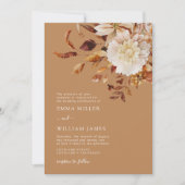 Goldener Herbst Moderne Wasserfarbe Einladung (Vorderseite)