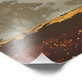 Goldener Herbstsonntag in Bradgate Fotodruck (Ecke)