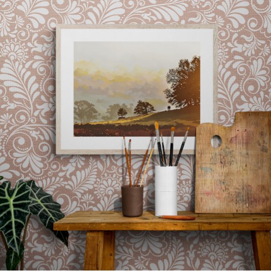 Goldener Herbstsonntag in Bradgate Fotodruck