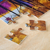 Goldener Herbstwald am See Puzzle (Seite)