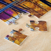 Goldener Herbstwald am Wasser Puzzle (Seite)