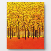 Goldener Herbstwald Fotoplatte (Vorderseite)