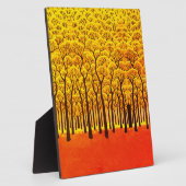 Goldener Herbstwald Fotoplatte (Seite)