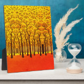 Goldener Herbstwald Fotoplatte (Seite)