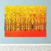 Goldener Herbstwald Leinwanddruck (Insitu (Holzboden))