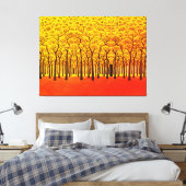 Goldener Herbstwald Leinwanddruck (Insitu (Schlafzimmer))