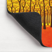 Goldener Herbstwald Mousepad (Ecke)