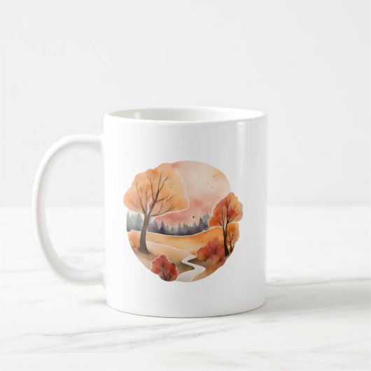 Goldener Herbstweg Kaffeetasse (Links)