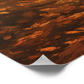 Goldener Herbstzen Poster (Ecke)