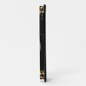 Goldener Herz-Verschluss mit Charme-Monogramm Case-Mate iPhone Hülle (Hinten/Links)