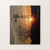 Goldener Himmel Kansas mit Puzzle (Vertikal)