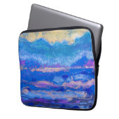 Goldener Himmel Laptopschutzhülle (Vorderseite Links)