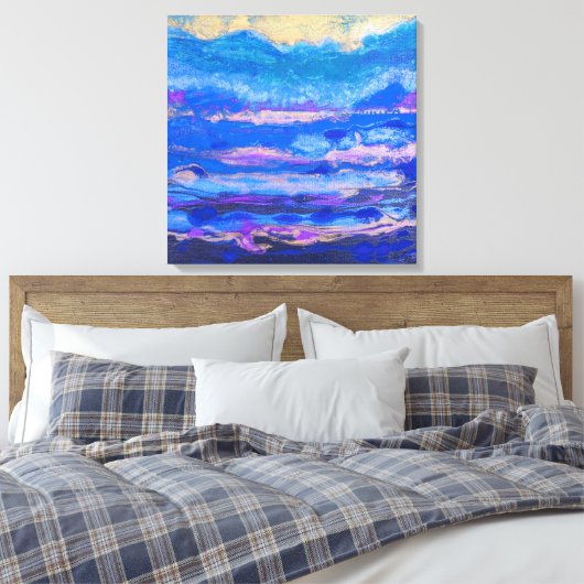 Goldener Himmel Leinwanddruck (Insitu (Schlafzimmer))