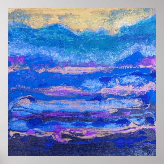 Goldener Himmel Poster (Vorne)