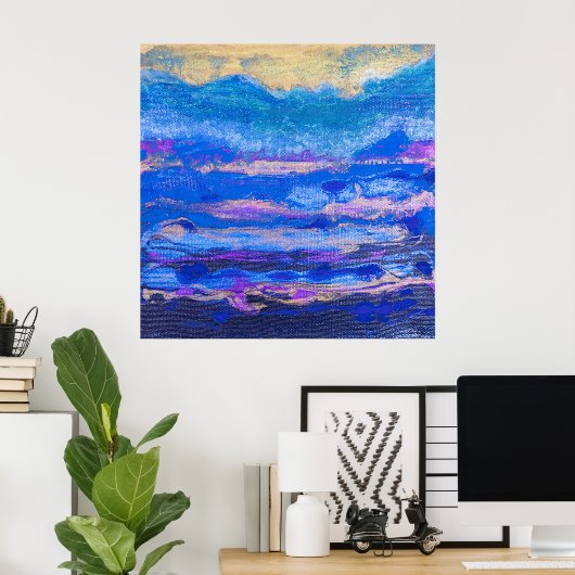 Goldener Himmel Poster (Heimbüro)