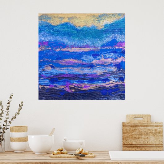 Goldener Himmel Poster (Küche)