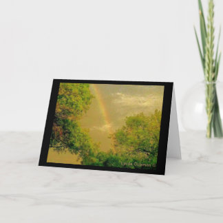 Goldener Himmel-Regenbogen Karte