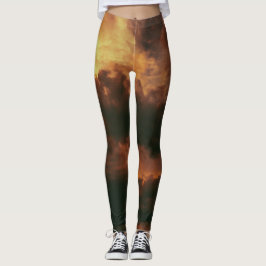 Goldener Himmelsaktives Trageyoga Leggings