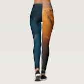 Goldener Himmelsaktives Trageyoga Leggings (Rückseite)