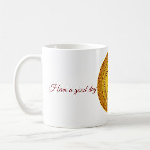 Goldener hinduistischer Swastik-Aufkleber Kaffeetasse