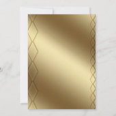Goldener Hintergrund Save The Date (Rückseite)