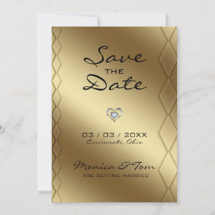 Goldener Hintergrund Save The Date