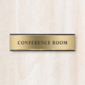 Goldener Hintergrund Türschild (Vorderseite )