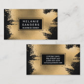 Goldener Hintergrund Visitenkarte (Vorne/Hinten)