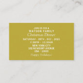 Goldener Hirschwald, Weihnachts-Party Einladung (Rückseite)