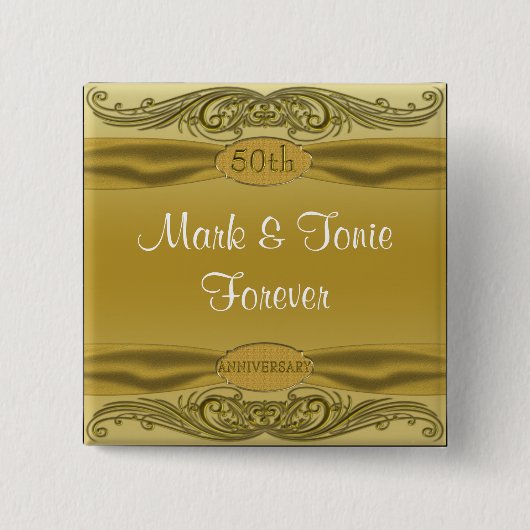 Goldener Hochzeitstag der Rolle-50. Button (Vorderseite)