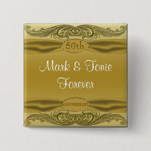 Goldener Hochzeitstag der Rolle-50. Button