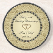 Goldener Hochzeitstag Untersetzer (Vorne)